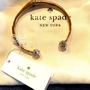 Kate Spade bracelet - rose gold crystal - easy open Brand New never worn